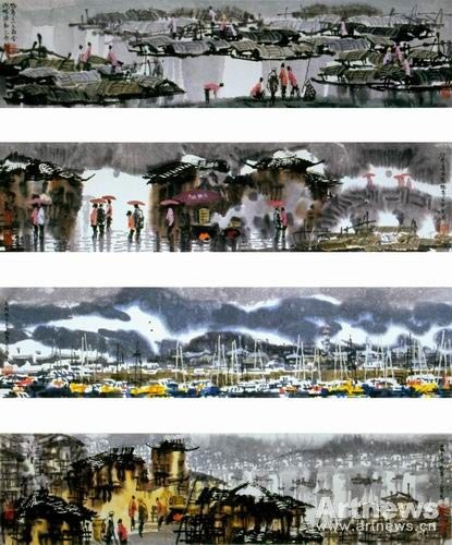 拉萨大船寺街头 145×180cm  2006年