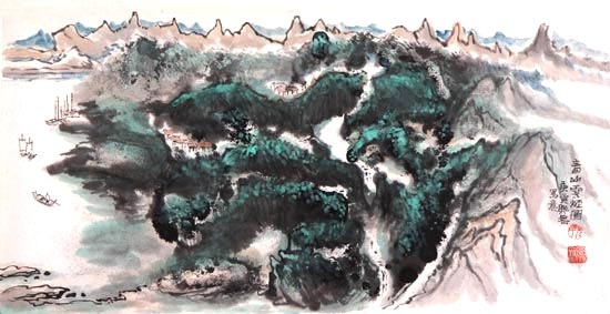 春山云烟图