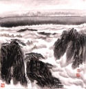 黄山松云图