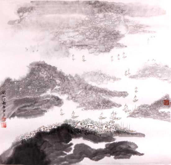 湖山行舟