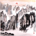 黄山晨曦图