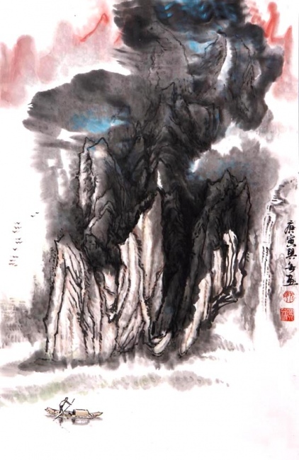 秋山行舟图