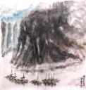 云山行舟图