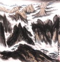 黄山松云图（五）