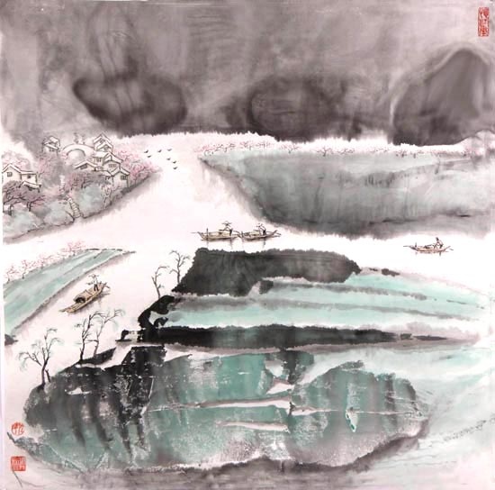 湖山春意