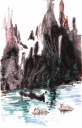 山湖行舟