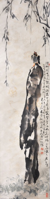 柳树小鸟
