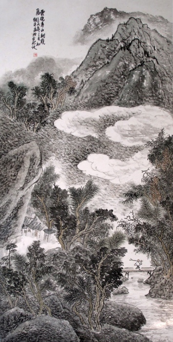 云绕青山树绕屋