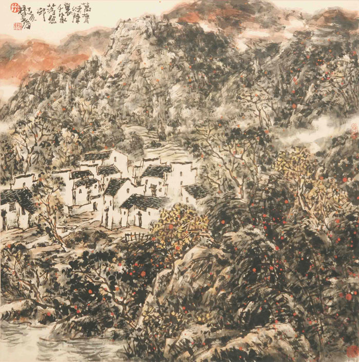 秋山夕照