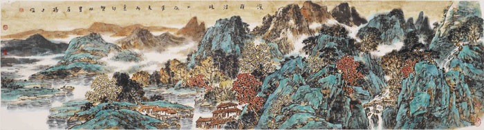 溪岭清晓