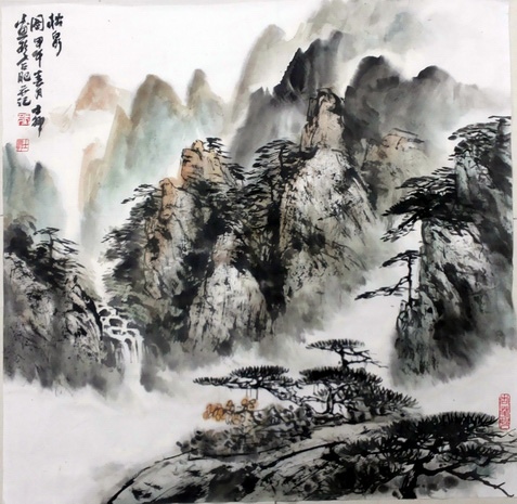 松泉图