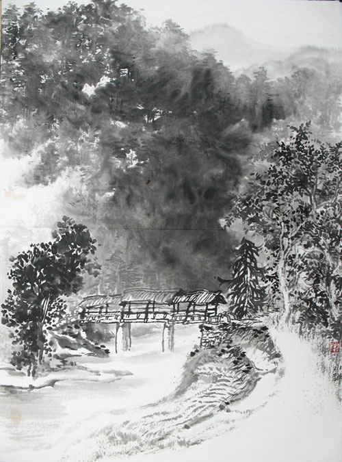 石台富硒大山村写生2