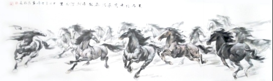 骏马图